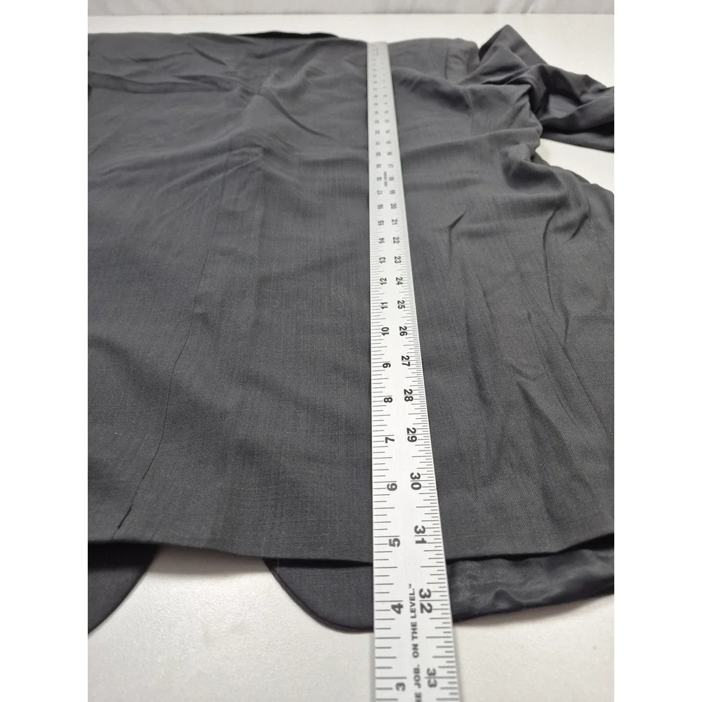 VTG Suit Mens 48 Gray Super 120s Wool 2 Piece 42x36 Business Wedding Canada NWT